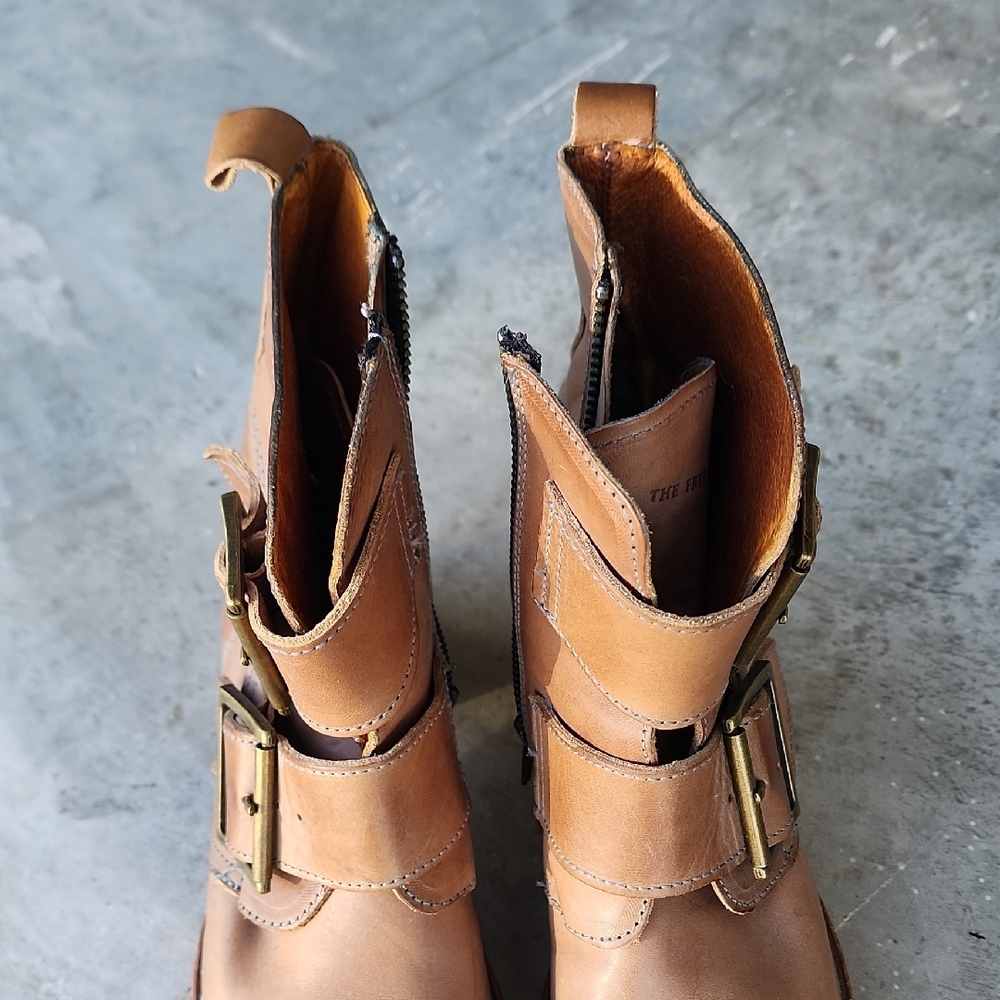 FRYE Sabrina Double Buckle Boots Made In USA - Picture 3 of 16